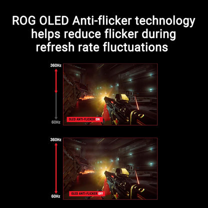ASUS ROG Strix 27” 1440P Gaming Monitor (XG27ACDNG) - QHD (2560 x 1440), QD-OLED, 360Hz, 0.03ms, G-SYNC Compatible, FreeSync Premium Pro, DisplayHDR True Black 400 (Certified Refurbished)