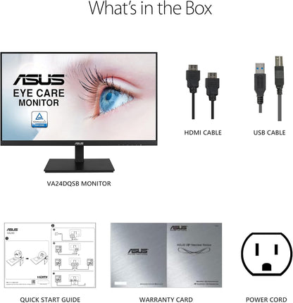 Asus VA24DQSB 23.8" Full HD LED LCD Monitor (Certified Refurbished)