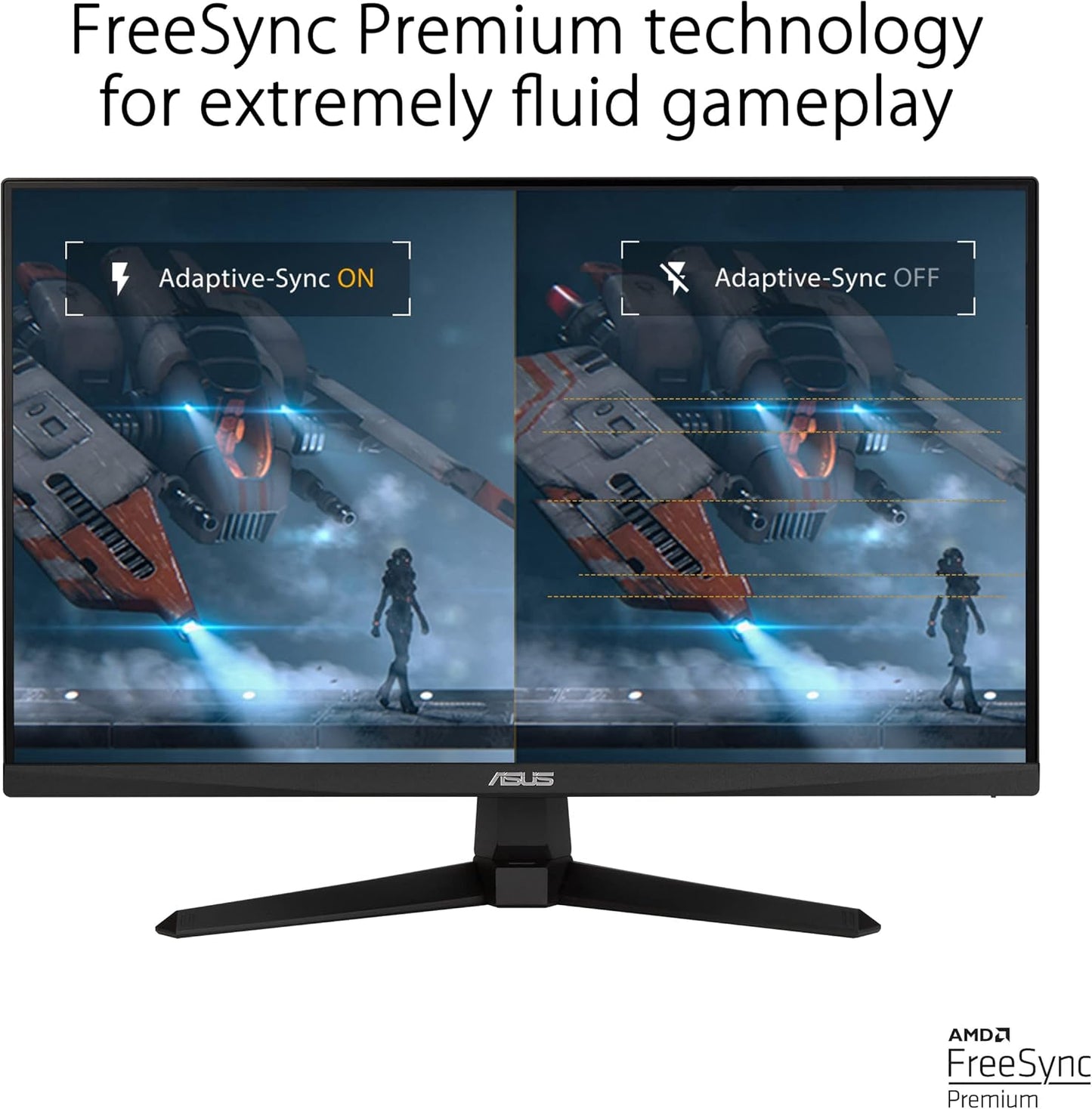 ASUS TUF Gaming VG249QM1A Gaming Monitor – 23.8 inch FHD (1920x1080), Fast IPS, overclocking 270 Hz (Above 144Hz, 240Hz), Extreme Low Motion Blur, 1ms (GTG), 99% sRGB, FreeSync Premium, G-Sync compatible (Certified Refurbished)
