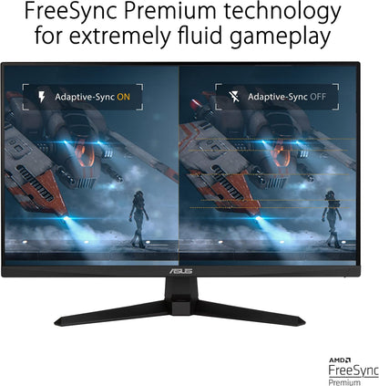 ASUS TUF Gaming VG249QM1A Gaming Monitor – 23.8 inch FHD (1920x1080), Fast IPS, overclocking 270 Hz (Above 144Hz, 240Hz), Extreme Low Motion Blur, 1ms (GTG), 99% sRGB, FreeSync Premium, G-Sync compatible (Certified Refurbished)