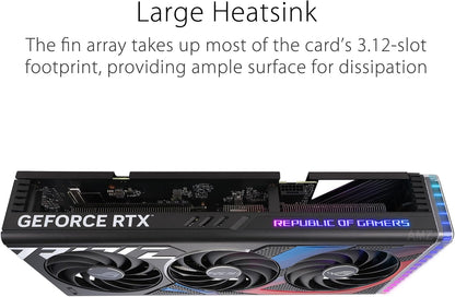 ASUS ROG Strix GeForce RTX 4070 Super OC Edition Gaming Graphics Card (PCIe 4.0, 12GB GDDR6X, DLSS 3, HDMI 2.1a, DisplayPort 1.4a, Massive Vented Backplate, Power Sensing, Aura Sync) (Certified Refurbished)