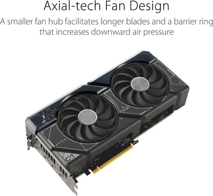 ASUS Dual GeForce RTX 4070 Super OC Edition Graphics Card (PCIe 4.0, 12GB GDDR6X, DLSS 3, HDMI 2.1, DisplayPort 1.4a, 2.56-Slot Design, Axial-tech Fan Design, Auto-Extreme Technology, and More) (Certified Refurbished)