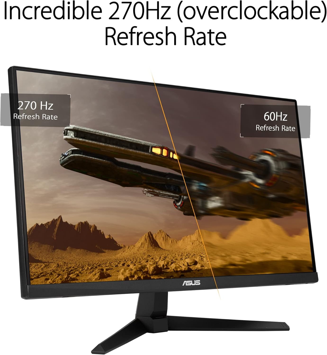 ASUS TUF Gaming VG249QM1A Gaming Monitor – 23.8 inch FHD (1920x1080), Fast IPS, overclocking 270 Hz (Above 144Hz, 240Hz), Extreme Low Motion Blur, 1ms (GTG), 99% sRGB, FreeSync Premium, G-Sync compatible (Certified Refurbished)