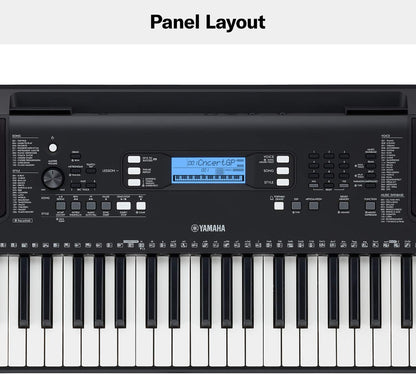Yamaha PSR-E373 61-Key Touch Sensitive Portable Keyboard (Certified Refurbished)