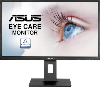 ASUS 27” 1080P Monitor (VA279HAL) - Full HD, Built-in Speakers, Eye Care, Low Blue Light, Flicker Free, VESA Mountable, Height Adjustment, Pivot, Swivel, Tilt, HDMI, VGA (Certified Refurbish)