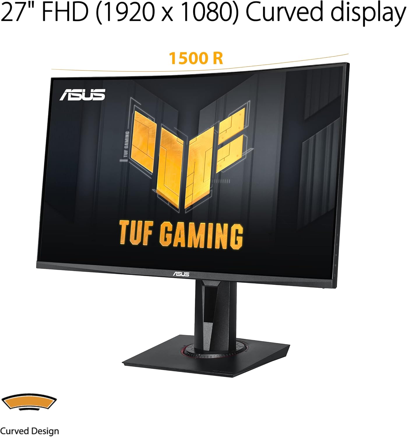 ASUS TUF VG27VQM 27" Class Full HD Curved Screen Gaming LCD Monitor (Certified Refurbished)