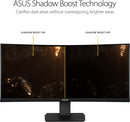 Asus TUF Gaming VG35VQ Gaming Monitor – 35 inch WQHD (3440x1440), 100Hz, Extreme Low Motion Blur™, Adaptive-Sync,1ms (MPRT), Curved (Certified Refurbished)