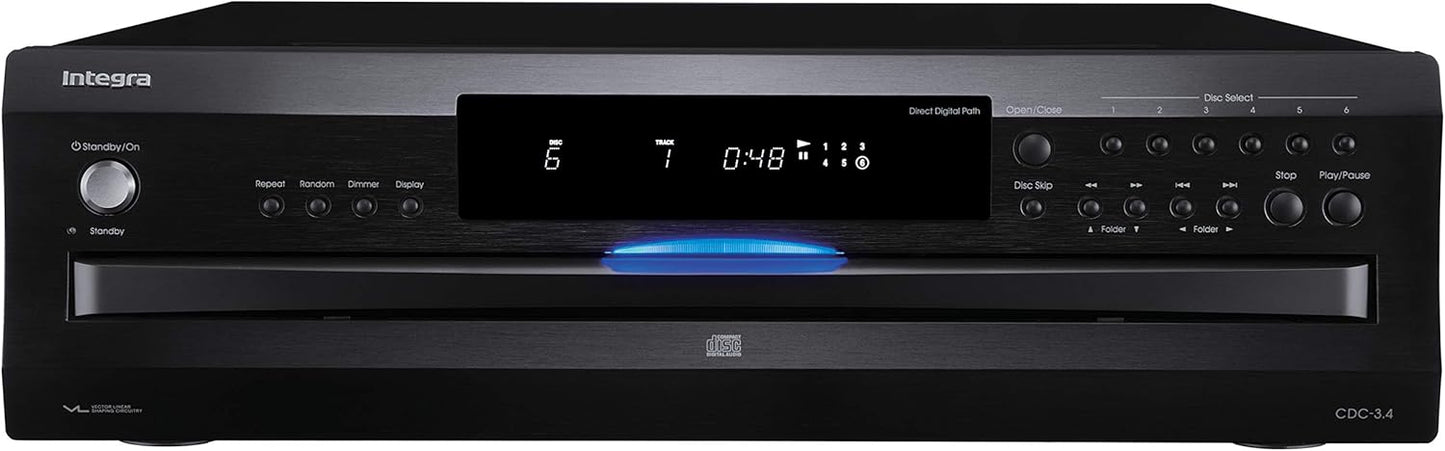 Integra CDC-3.4 Premium 6 Disc CD Carousel Changer  (Certified Refurbished)