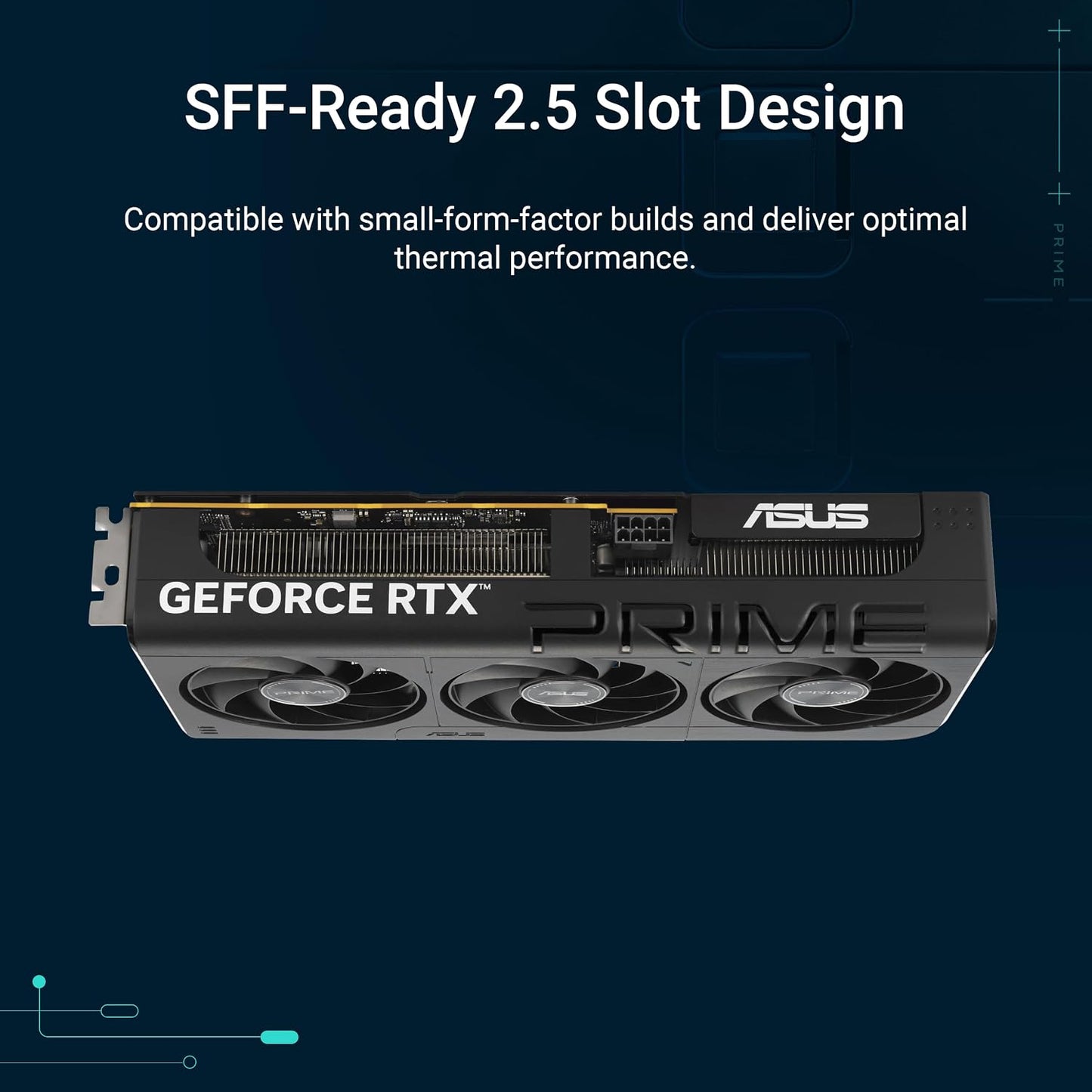 ASUS The SFF-Ready Prime GeForce RTX 5060 Ti 8GB GDDR7 Graphics Card (PCIe® 5.0, 8GB GDDR7, HDMI®/DP 2.1, 2.5-Slot, Axial-tech Fans, Dual BIOS) (Certified Refurbished)