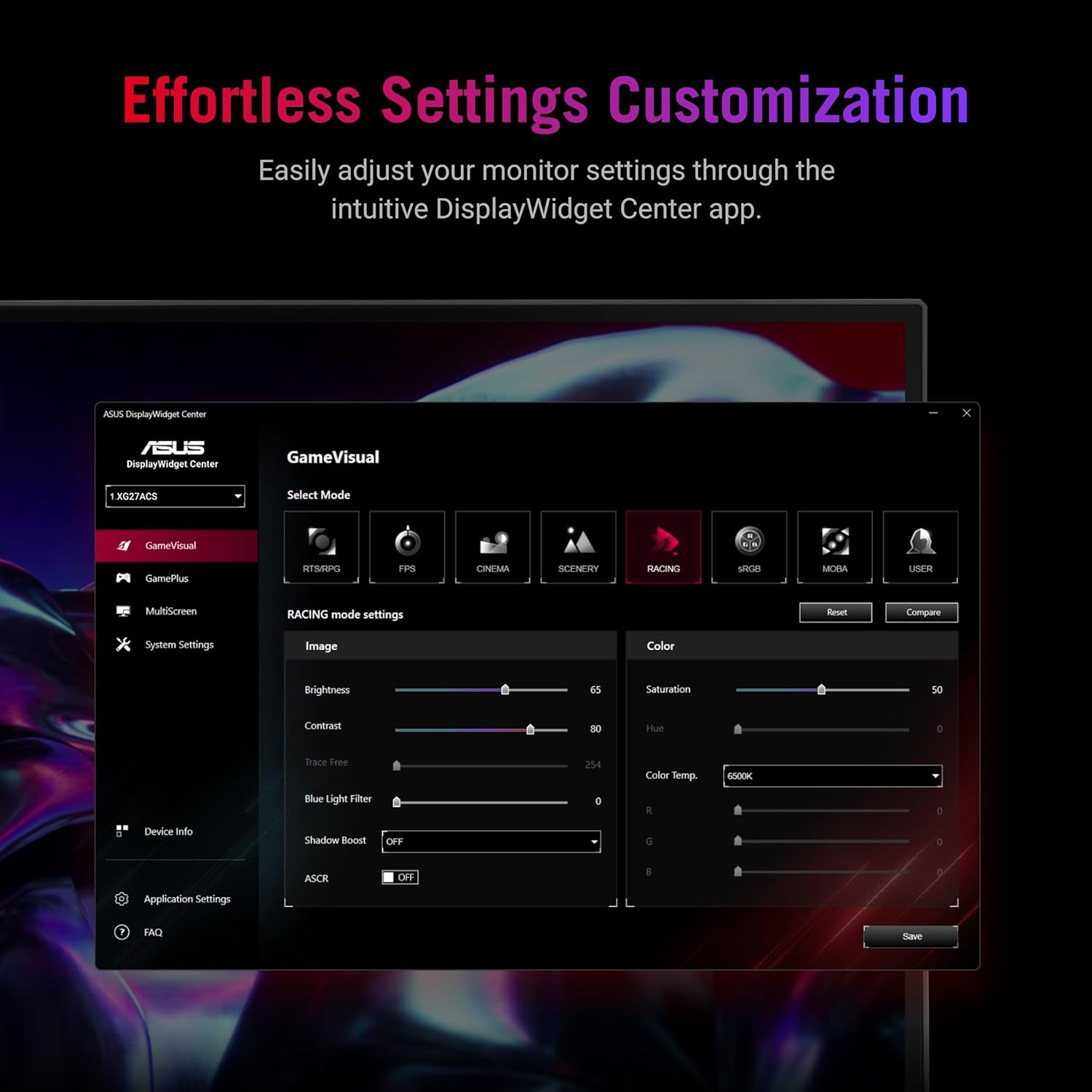 ASUS ROG Strix 27” QHD HDR400 USB-C Gaming Monitor(XG27ACS)-2560x1440, 180Hz, 1ms, Fast IPS, 133% sRGB, Extreme Low Motion Blur Sync, G-Sync Compatible, DisplayWidget, Tripod Socket (Certified Refurbished)