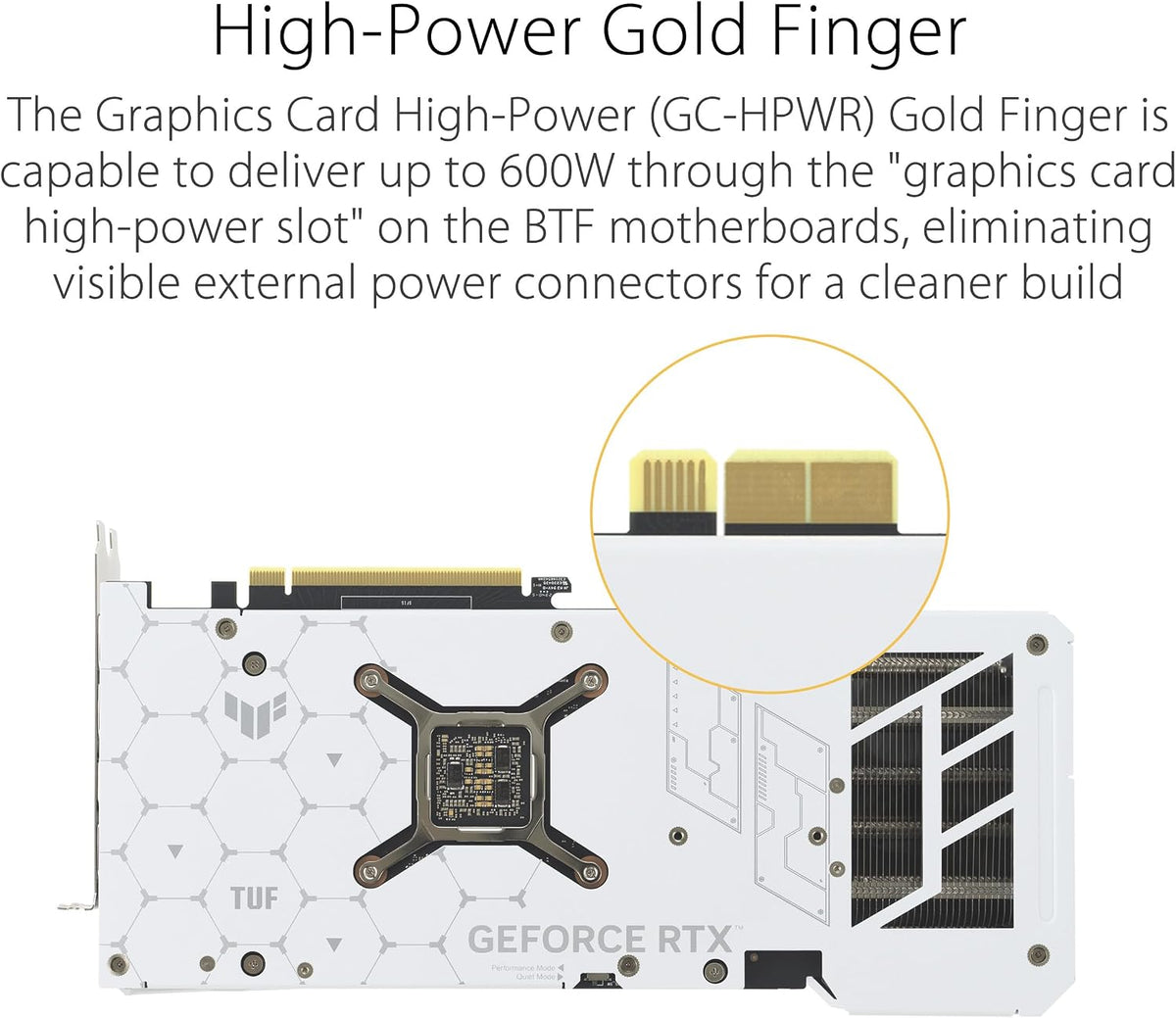 ASUS TUF Gaming GeForce RTX 4070 Ti Super BTF White OC Edition 16GB GDDR6X (NVIDIA DLSS 3, (GC-HPWR) Gold Finger, PCIe 4.0, 2X HDMI 2.1a, 3X DisplayPort 1.4a (Certified Refurbished)