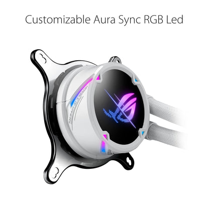 ASUS ROG Strix LC II 360 ARGB All-in-One Liquid CPU Cooler (360mm Radiator, ARGB Pump Cover & Fans, Aura Sync, Intel LGA 1700/1200/115x & AMD AM5/AM4) (Certified Refurbished)