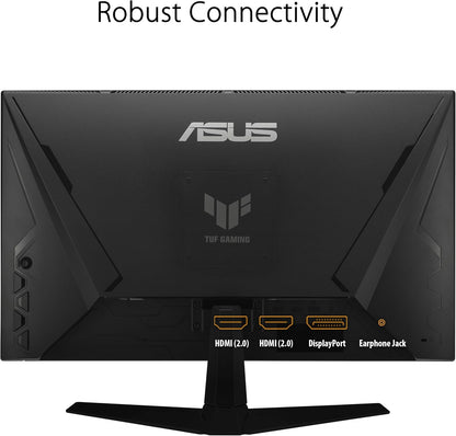 ASUS TUF Gaming 25” (24.5 inch viewable) 1080P Gaming Monitor (VG259Q3A) – Full HD, 180Hz, 1ms, Fast IPS, Extreme Low Motion Blur, FreeSync, Variable Overdrive, Speakers, 99% sRGB, Shadow Boost (Certified Refurbished)