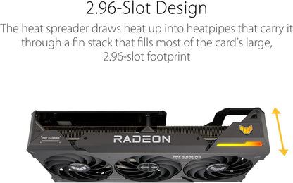 ASUS TUF Gaming Radeon RX 7800 XT OC Edition 16GB GDDR6 Graphics Card (PCIe 4.0, 12GB GDDR6, HDMI 2.1, DisplayPort 2.1) (Certified Refurbished)