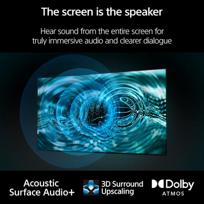 Sony 77 inch A80L BRAVIA XR OLED 4K Ultra HD HDR Smart Google TV with Dolby Vision/Atmos and Exclusive Features for PlayStation 5 (XR77A80L) (Refurbished)
