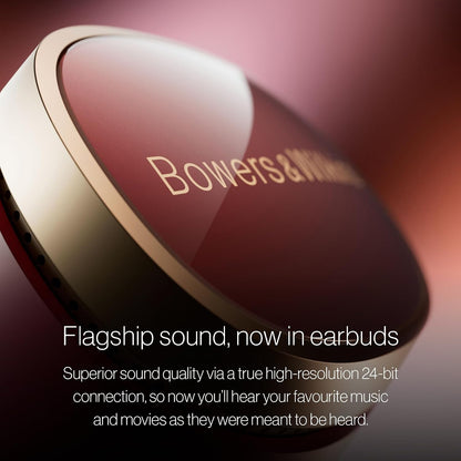 Bowers & Wilkins Pi8 True Wireless Earbuds - aptX Lossless, Active Noise Cancelling, Wireless Charging (Refurbished)
