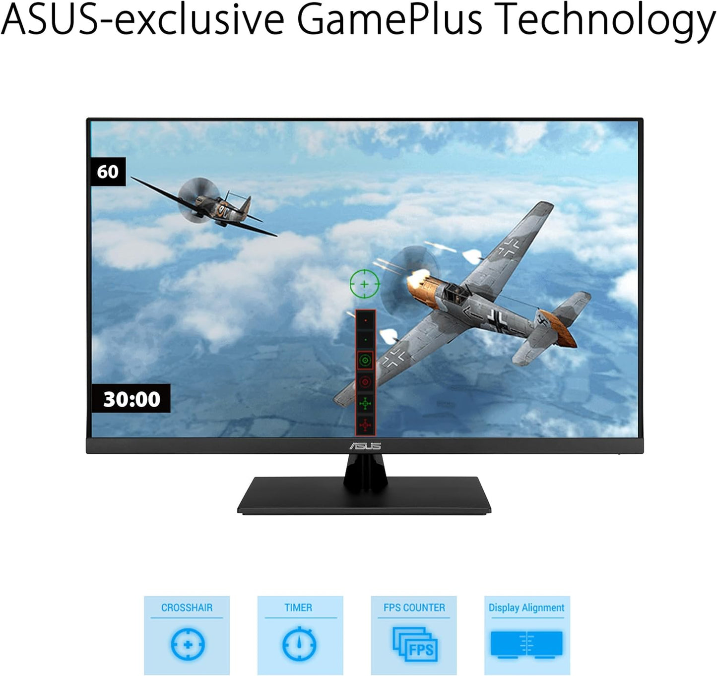 ASUS 31.5” 4K HDR Eye Care Monitor (VP327Q) – UHD (3840 x 2160), 99% sRGB, HDR-10, Adaptive-Sync, Speakers, DisplayPort, HDMI, Flicker Free, Blue Light Filter, VESA Mountable (Certified Refurbished)