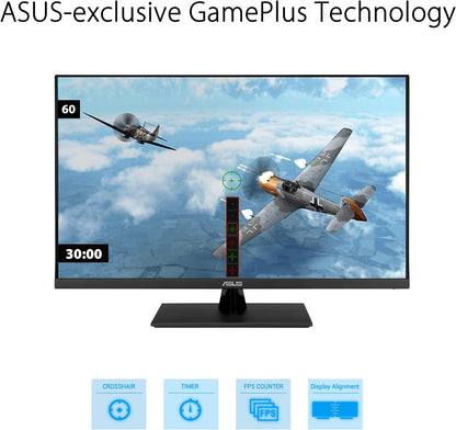 ASUS 31.5” 4K HDR Eye Care Monitor (VP327Q) – UHD (3840 x 2160), 99% sRGB, HDR-10, Adaptive-Sync, Speakers, DisplayPort, HDMI, Flicker Free, Blue Light Filter, VESA Mountable (Certified Refurbished)