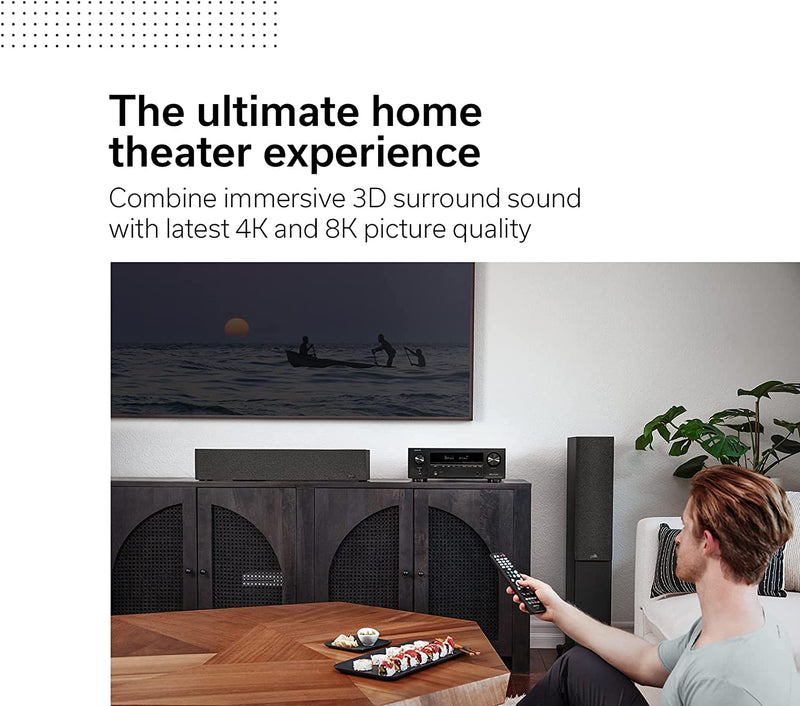 Denon AVR-X1700H 7.2 Ch. 80W 8K AV Receiver with HEOS® Built-in (Certified Refurbished)