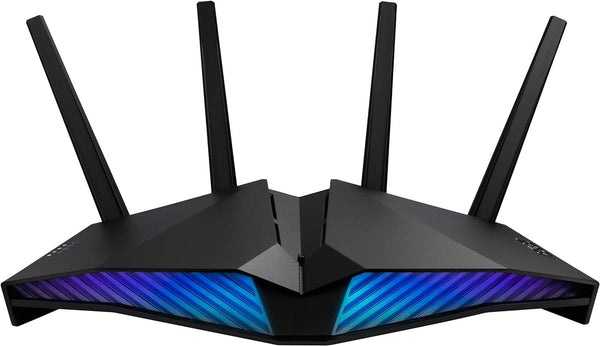ASUS RT-AX82U (AX5400) Dual Band WiFi 6 Extendable Gaming Router, Gaming Port, Mobile Game Mode, Aura RGB, PS5 Compatible (Certified Refurbished)