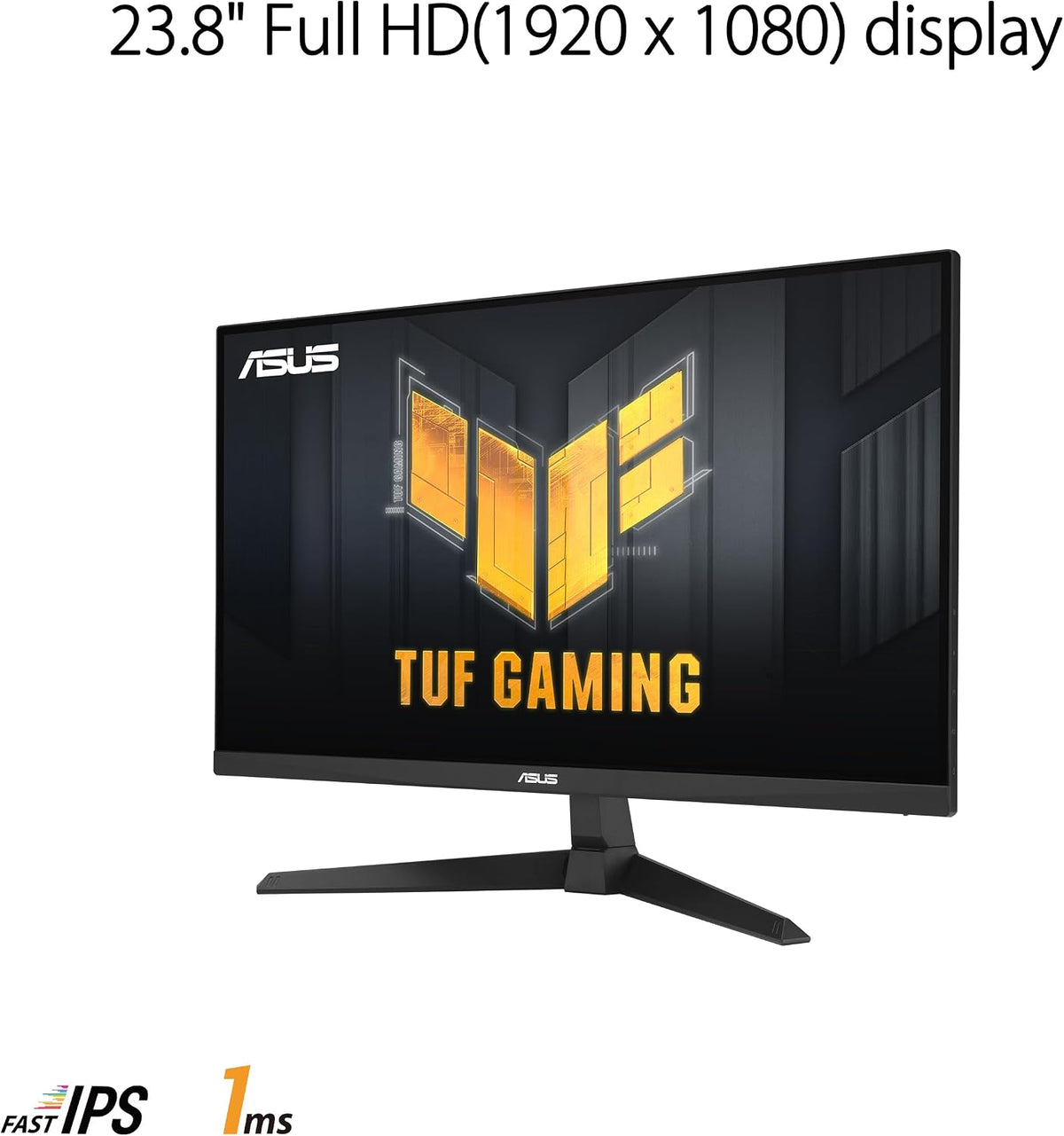 ASUS TUF Gaming 24” 1080P Gaming Monitor (VG249Q3A) - Full HD (1920 x 1080), Fast IPS, 180Hz, 1ms, FreeSync Premium (Certified Refurbished)