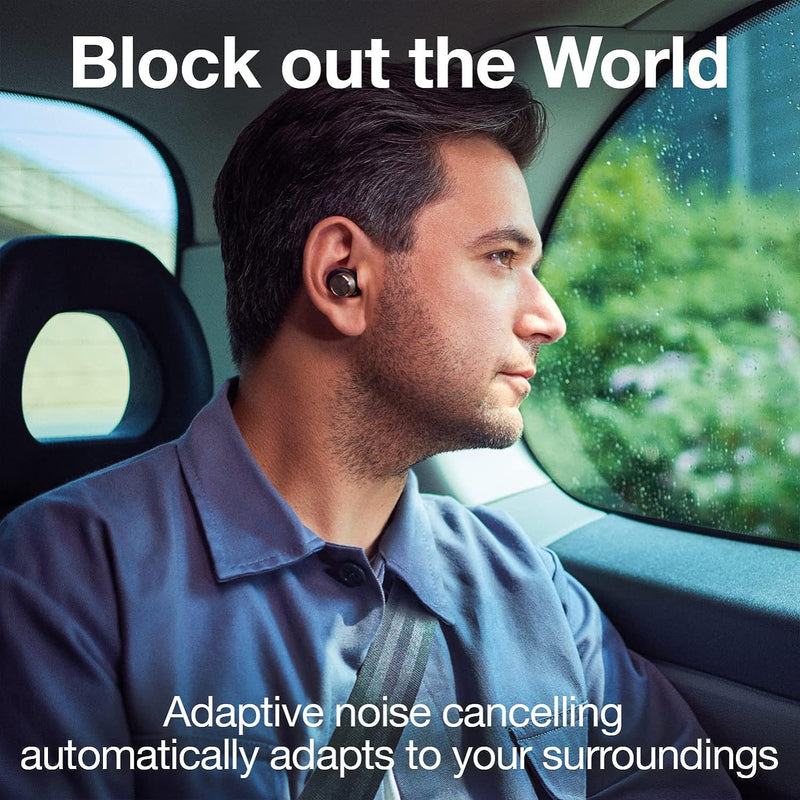 Bowers & Wilkins Pi7 in-Ear True Wireless Headphones (2021 Model), 6 Built-in Mics, Bluetooth 5.0 Qualcomm aptX & Dual Hybrid Drivers, Adaptive Noise Cancellation, Smart Wireless Charging, Charcoal