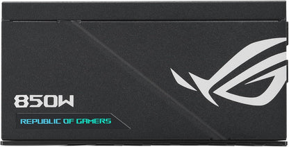 ASUS ROG Loki 850W SFX-L 80 Plus Platinum Fully Modular Power Supply (ATX 3.0, PCIe 5.0 16-pin Cable, 120mm PWM ARGB Fan, Aura Sync, SFX-to-ATX Bracket) (Certified Refurbished)