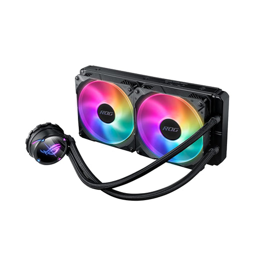 ASUS ROG Strix LC II 280 ARGB All-in-One Liquid CPU Cooler (280mm Radiator, ARGB Pump Cover & Fans, Aura Sync, Intel LGA 1700/1200/115x & AMD AM5/AM4) (Certified Refurbished)