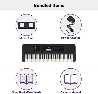 Yamaha PSR-E383 61 Key Portable Keyboard (Certified Refurbished)