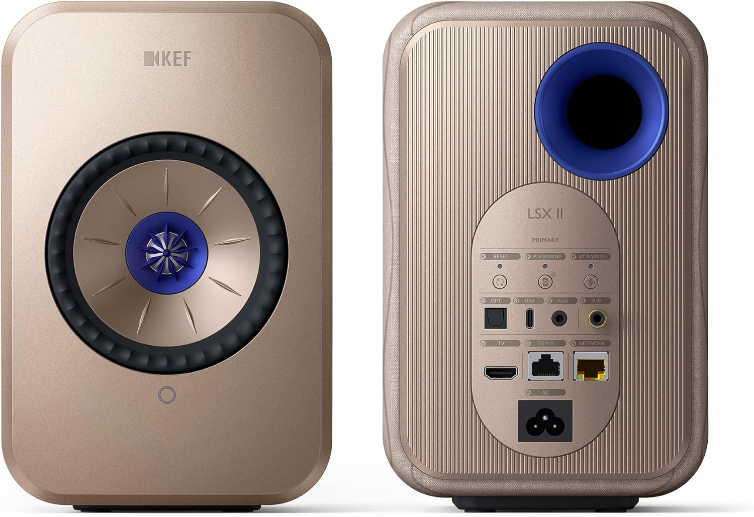 KEF LSX II Wireless HiFi Speaker System (Soundwave) - Pair (Certified