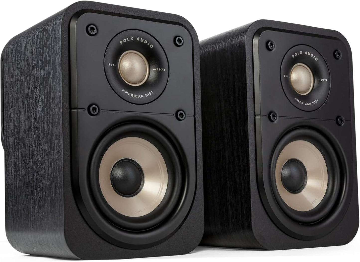 Polk Signature Elite ES10 Surround Sound Speakers - Hi-Res Audio Certified, Dolby Atmos & DTS:X Compatible, 1" Tweeter & 4" Woofer, Power Port Technology for Bass (Refurbished)