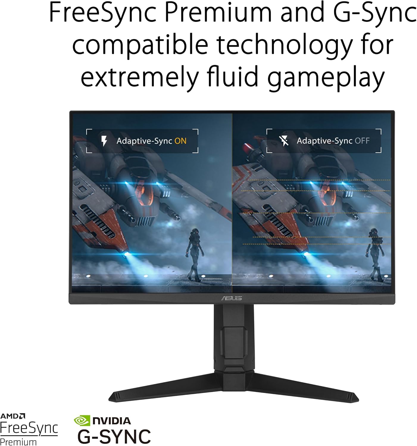 ASUS TUF Gaming 24” (23.8” viewable) 1080P Monitor (VG249QL3A) - Full HD, 180Hz, 1ms, Fast IPS, ELMB, FreeSync Premium, G-SYNC Compatible, Speakers, DisplayPort, Height Adjustable (Certified Refurbished)