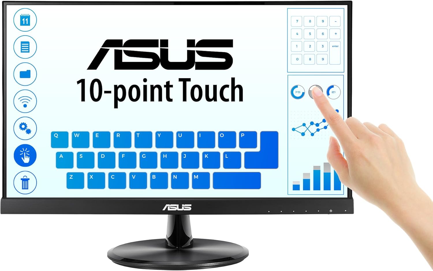 ASUS VT229H 21.5" LCD Touchscreen Monitor - 16:9 - 5 ms GTG (Certified Refurbished)
