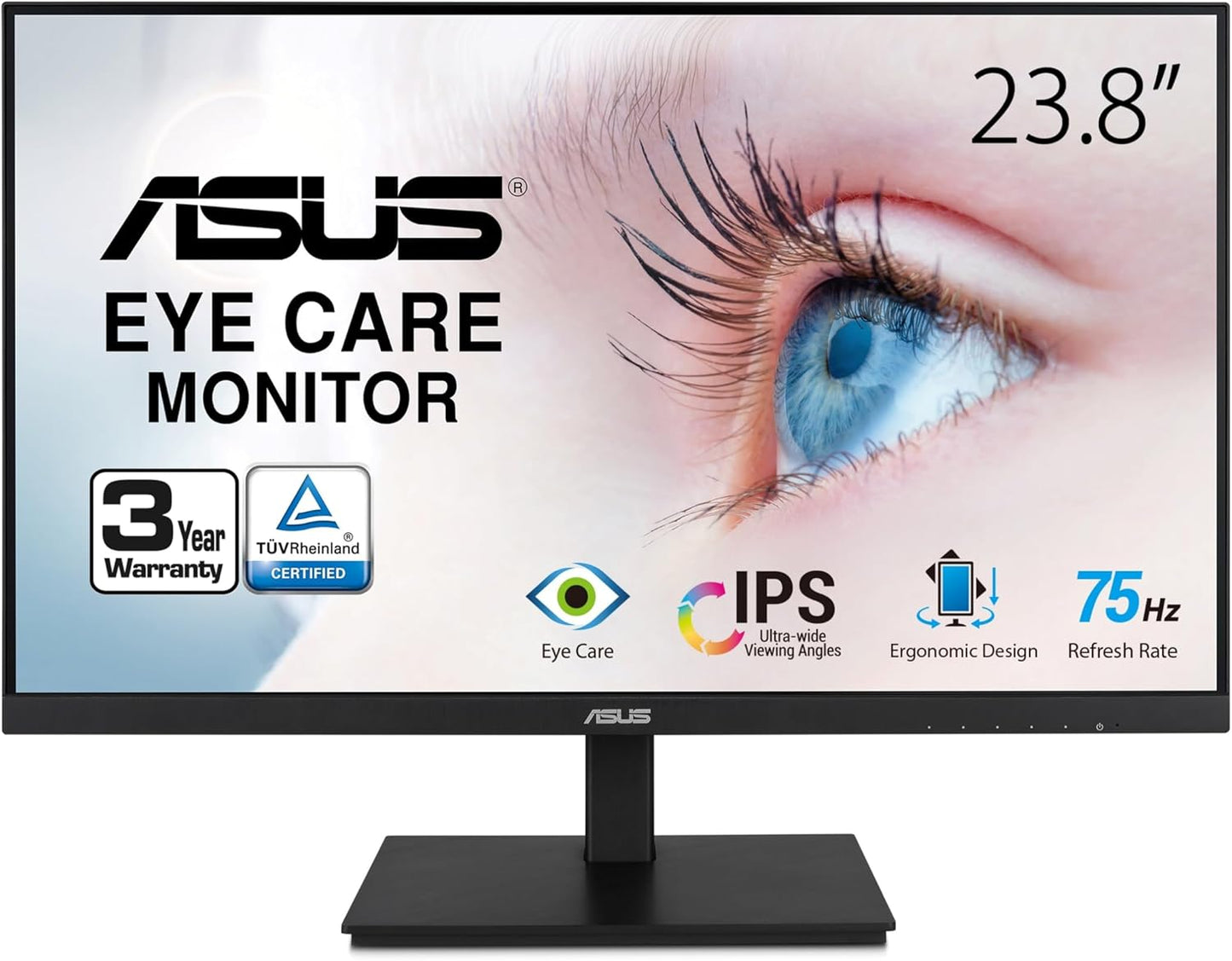 Asus VA24DQSB 23.8" Full HD LED LCD Monitor (Certified Refurbished)