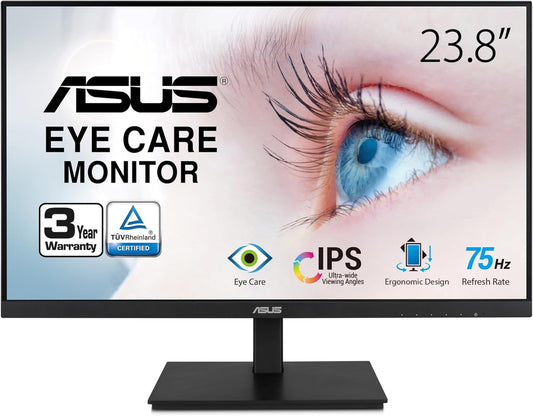 Asus VA24DQSB 23.8" Full HD LED LCD Monitor (Certified Refurbished)