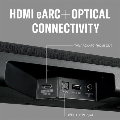 Yamaha SR-B30A Dolby Atmos Sound Bar with Built-In Subwoofers (Certified Refurbished)