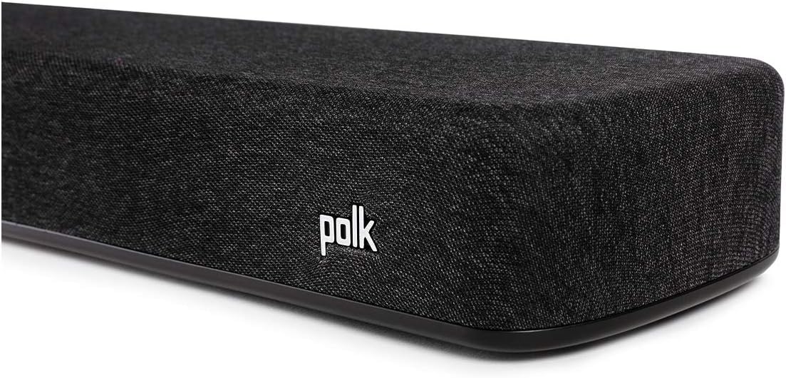 Polk Audio React Sound Bar, Dolby & DTS Virtual Surround Sound, Next Gen Alexa Voice Engine with Calling & Messaging Built-in (refurbished)