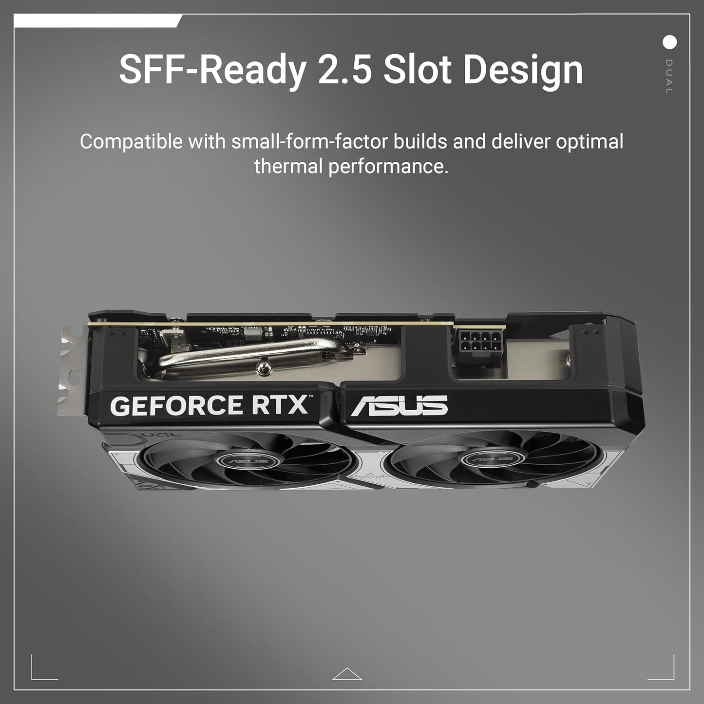 ASUS Dual GeForce RTX 5060 8GB GDDR7 OC Edition (PCIe 5.0, 8GB GDDR7, DLSS 4, HDMI 2.1b, DisplayPort 2.1b, 2.5-Slot Design, Axial-tech Fan Design, 0dB Technology, and More) (Certified Refurbished)
