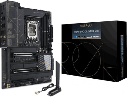 ASUS ProArt Z790-Creator WiFi 6E LGA 1700(Intel® 12th&13th Gen) ATX Content Creator Motherboard(PCIe 5.0,DDR5,2X Thunderbolt™ 4,10G&2.5G LAN,4xM.2/NVMe SSD,Front Panel USB 3.2 Gen2x2 Type-C) (Certified Refurbished)