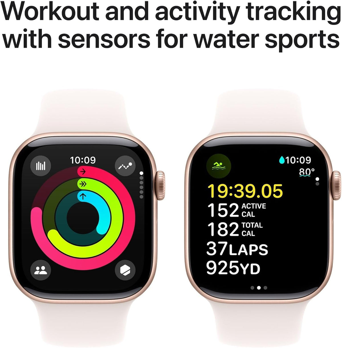 Apple Watch Series 10 (2024, Aluminum) - Rose Gold (Refurbished)