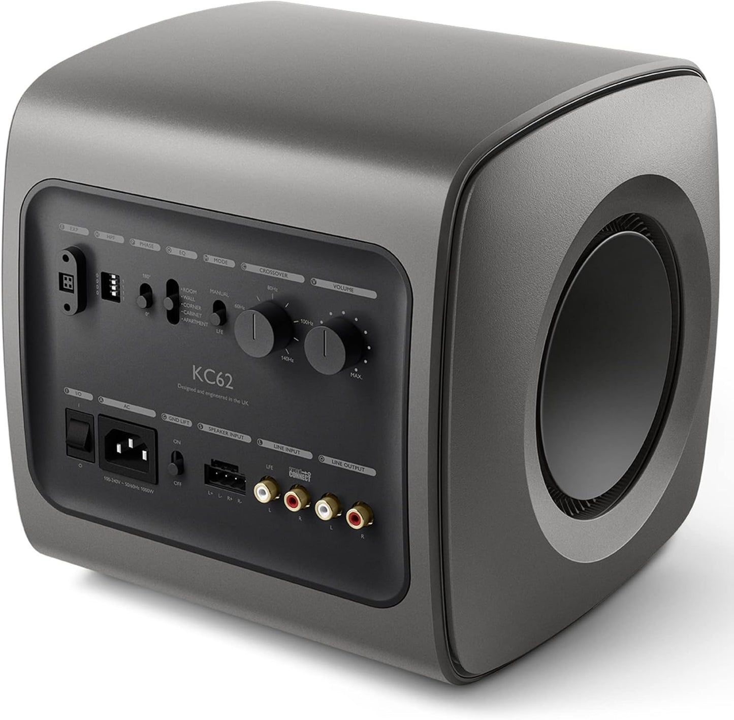 KEF KC62 1000W Subwoofer (500W x 2) Dual 6.5" Uni-Core with iBX (Certified Refurbished)