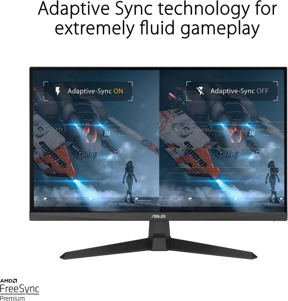 ASUS TUF Gaming 24” 1080P Gaming Monitor (VG249Q3A) - Full HD (1920 x 1080), Fast IPS, 180Hz, 1ms, FreeSync Premium (Certified Refurbished)
