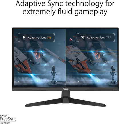 ASUS TUF Gaming 24” 1080P Gaming Monitor (VG249Q3A) - Full HD (1920 x 1080), Fast IPS, 180Hz, 1ms, FreeSync Premium (Certified Refurbished)