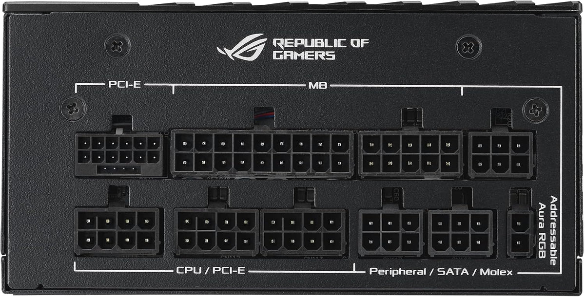 ASUS ROG Loki 850W SFX-L 80 Plus Platinum Fully Modular Power Supply (ATX 3.0, PCIe 5.0 16-pin Cable, 120mm PWM ARGB Fan, Aura Sync, SFX-to-ATX Bracket) (Certified Refurbished)