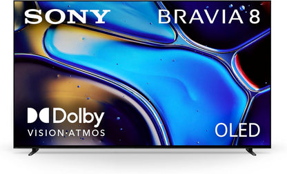 Sony 65" OLED 4K Ultra HD TV BRAVIA 8 Smart Google TV with Dolby Vision HDR and Exclusive Features for PlayStation 5 (K-65XR80) (Certified Refurbished)