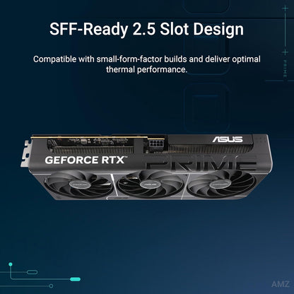 ASUS The SFF-Ready Prime GeForce RTX 5060 Ti 16GB GDDR7 Graphics Card (PCIe® 5.0, 16GB GDDR7, HDMI®/DP 2.1, 2.5-Slot, Axial-tech Fans, Dual BIOS) (Certified Refurbished)