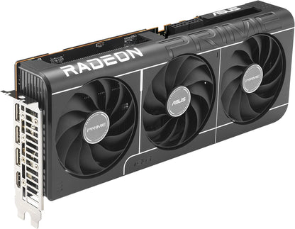 ASUS Prime Radeon RX 9070 OC Edition Graphics Card (PCIe 5.0, HDMI/DP 2.1, 2.5-Slot Design, axial-tech Fans, Dual Ball Fan Bearings, Dual BIOS, ASUS GPU Guard) (Certified Refurbished)