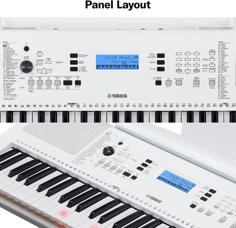 Yamaha EZ-300 61-Key Portable Keyboard with Lighted Keys (Certified Refurbished)