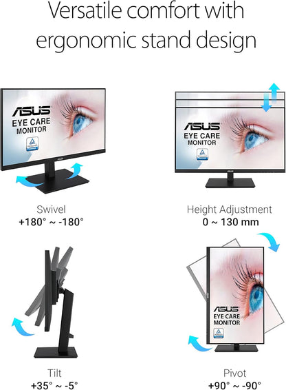 Asus VA24DQSB 23.8" Full HD LED LCD Monitor (Certified Refurbished)