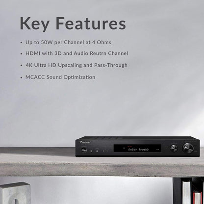 Pioneer VSX-S520 Slim 5.1 Channel A/V Receiver (Certified Refurbished)